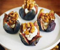 Recette italienne figues farcies au fromage de chèvre