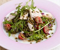 Recette italienne salade de lentilles au poulet